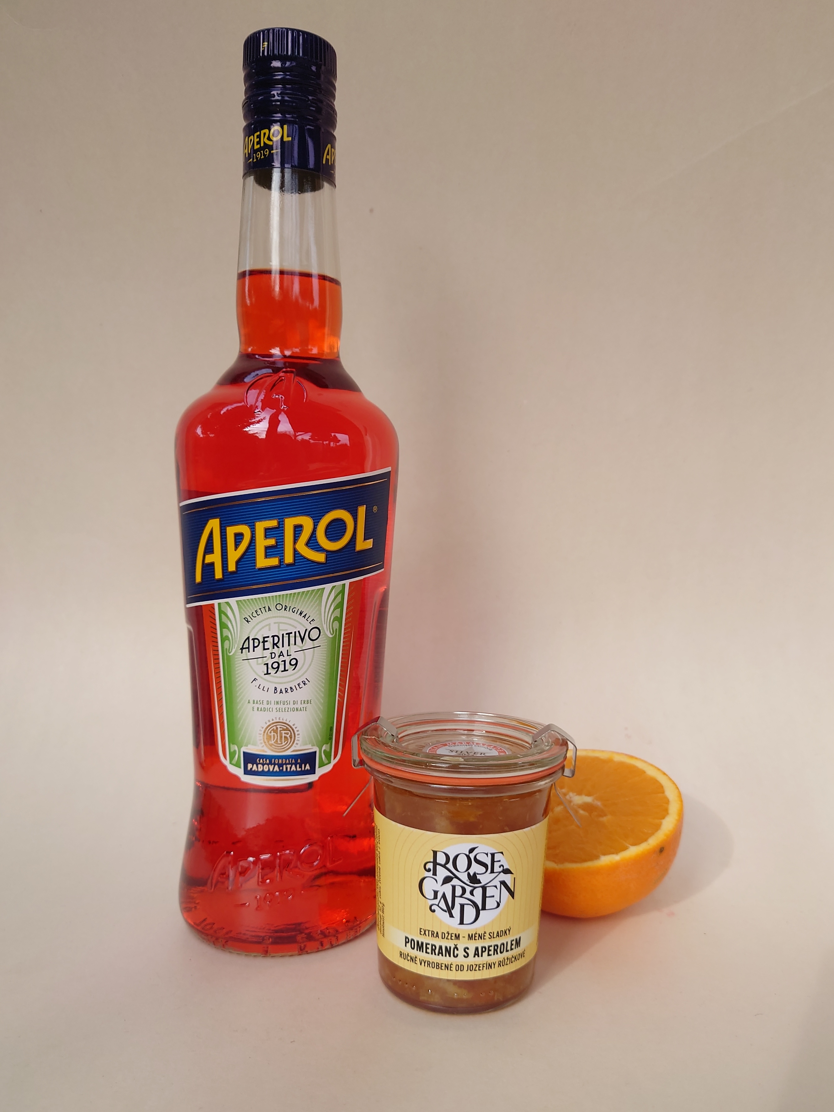Pomeranč s Aperolem, extra džem méně sladký